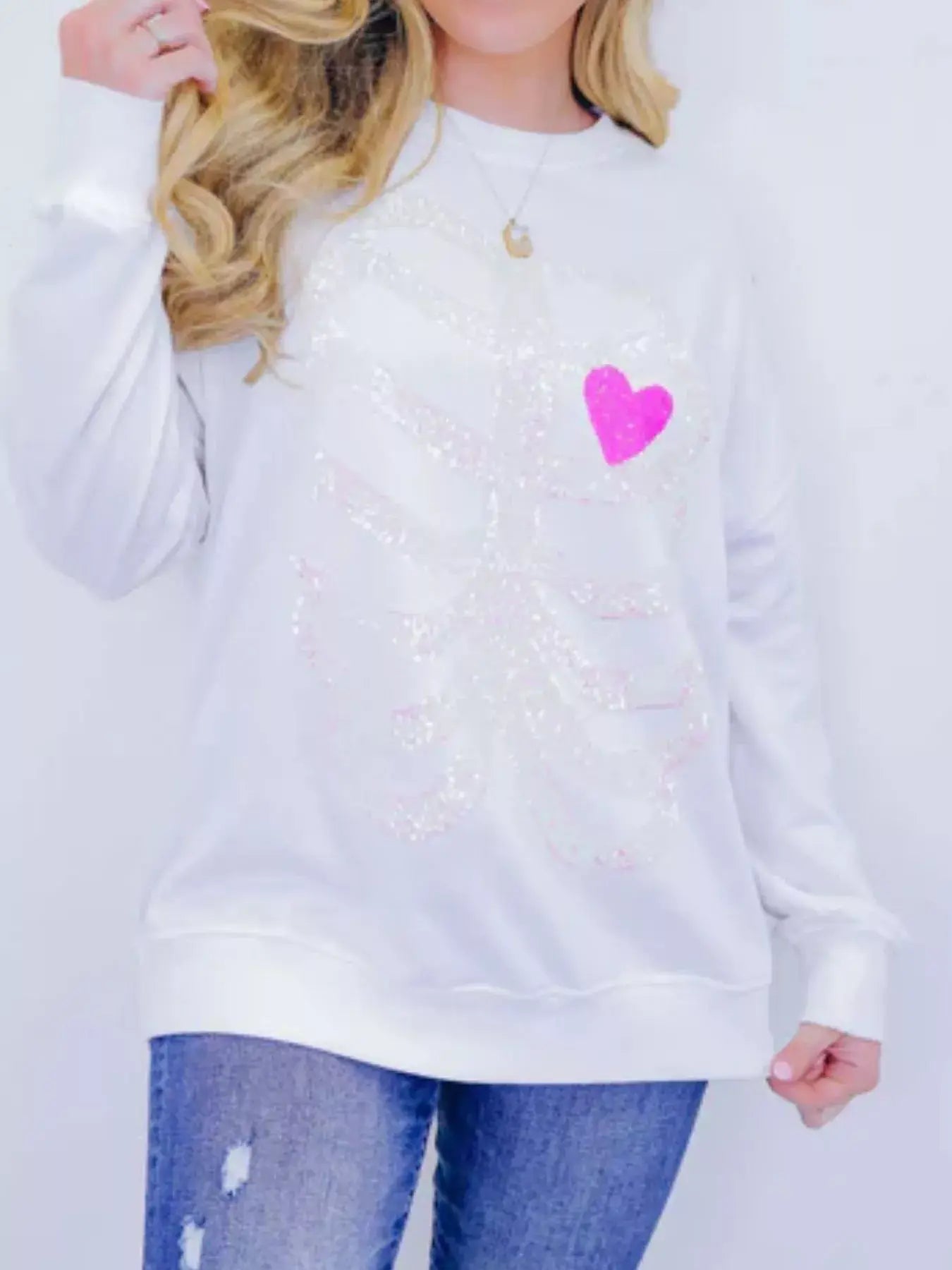 Full Size Halloween Round Neck Long Sleeve Sweatshirt Plus Size - Trendsi - Flyclothing LLC