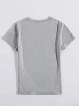 HAPPY EASTER Round Neck Short Sleeve T-Shirt - Trendsi - Flyclothing LLC