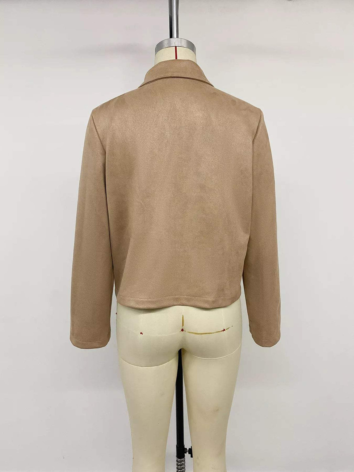Collared Neck Button Up Jacket - Trendsi - Flyclothing LLC