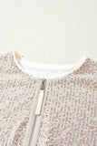 Sequin Zip Up Long Sleeve Jacket - Trendsi - Flyclothing LLC