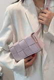 Zenana Vegan Leather Woven Crossbody Bag - Trendsi - Flyclothing LLC