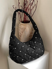 Bow Polyester Shoulder Bag - Trendsi