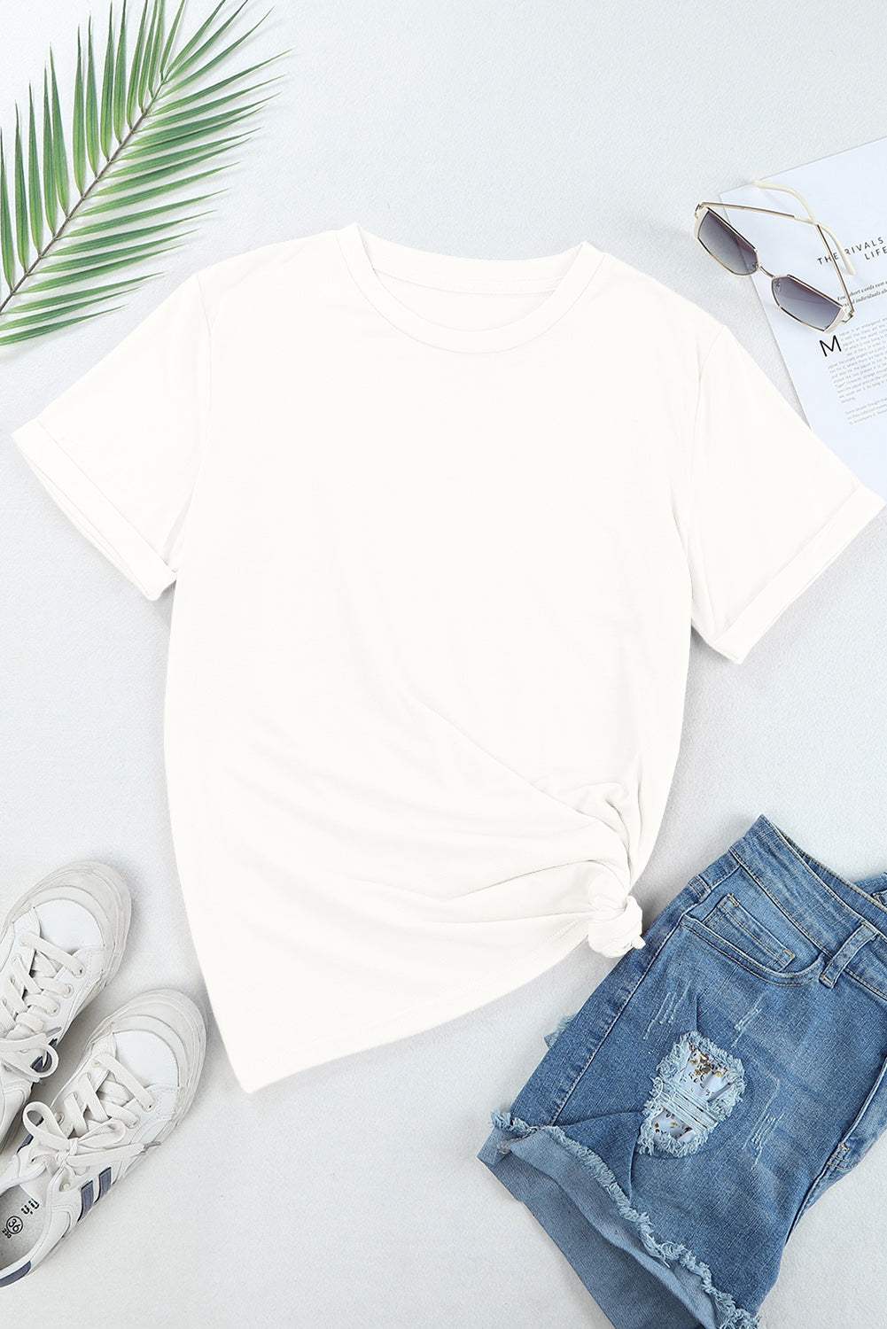 Pumpkin Round Neck Short Sleeve T-Shirt - Trendsi - Flyclothing LLC