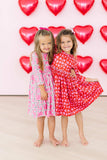 Hearts & Hugs 3/4 Sleeve Pocket Twirl Dress - Mila & Rose ® - Flyclothing LLC