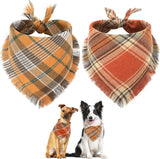 Vivifying Fall Dog Bandana With Tassels Edges Classic Plaid Triangle Dog Apparel Accessories Unny Dog Scarf Costume For Thanksgiving Photo Prop And Party Decor - My Store - Flyclothing LLC