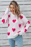 Angel Wings Heart Round Neck Long Sleeve Sweater - Trendsi - Flyclothing LLC