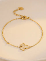 Stainless Steel Zircon Bracelet - Trendsi - Flyclothing LLC