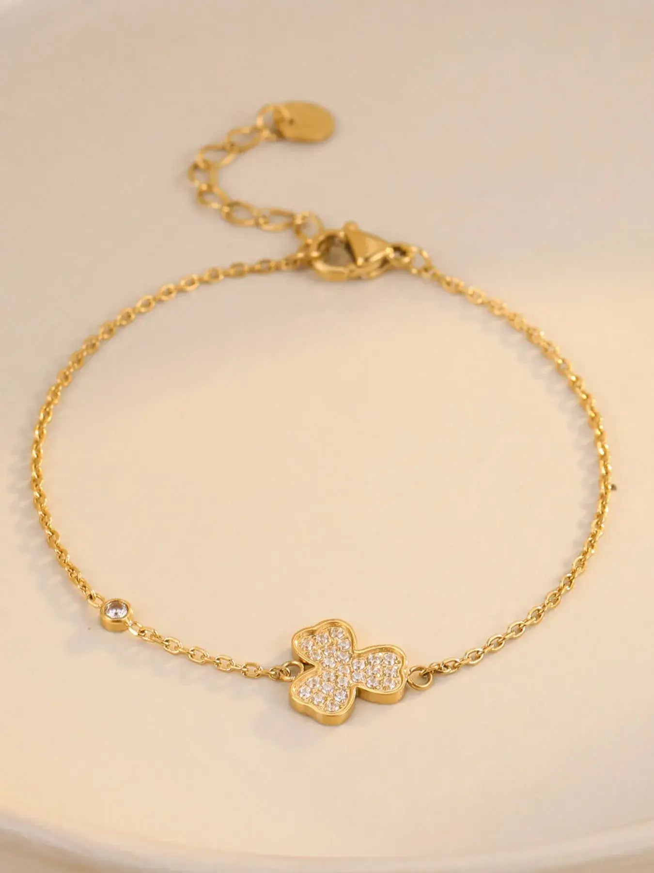 Stainless Steel Zircon Bracelet - Trendsi - Flyclothing LLC