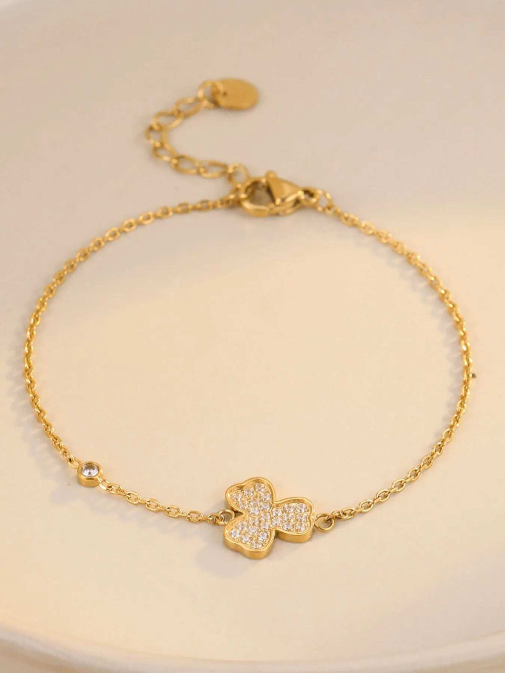 Stainless Steel Zircon Bracelet - Trendsi - Flyclothing LLC