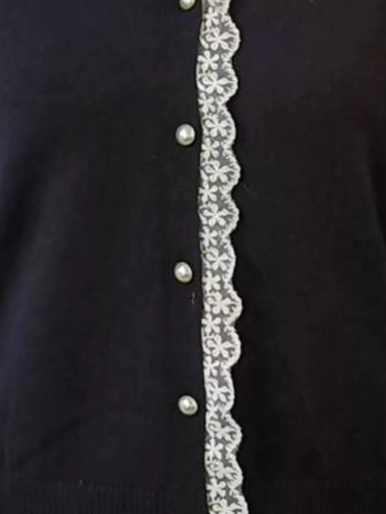 Lace Trim Hooded Cardigan - Trendsi - Flyclothing LLC