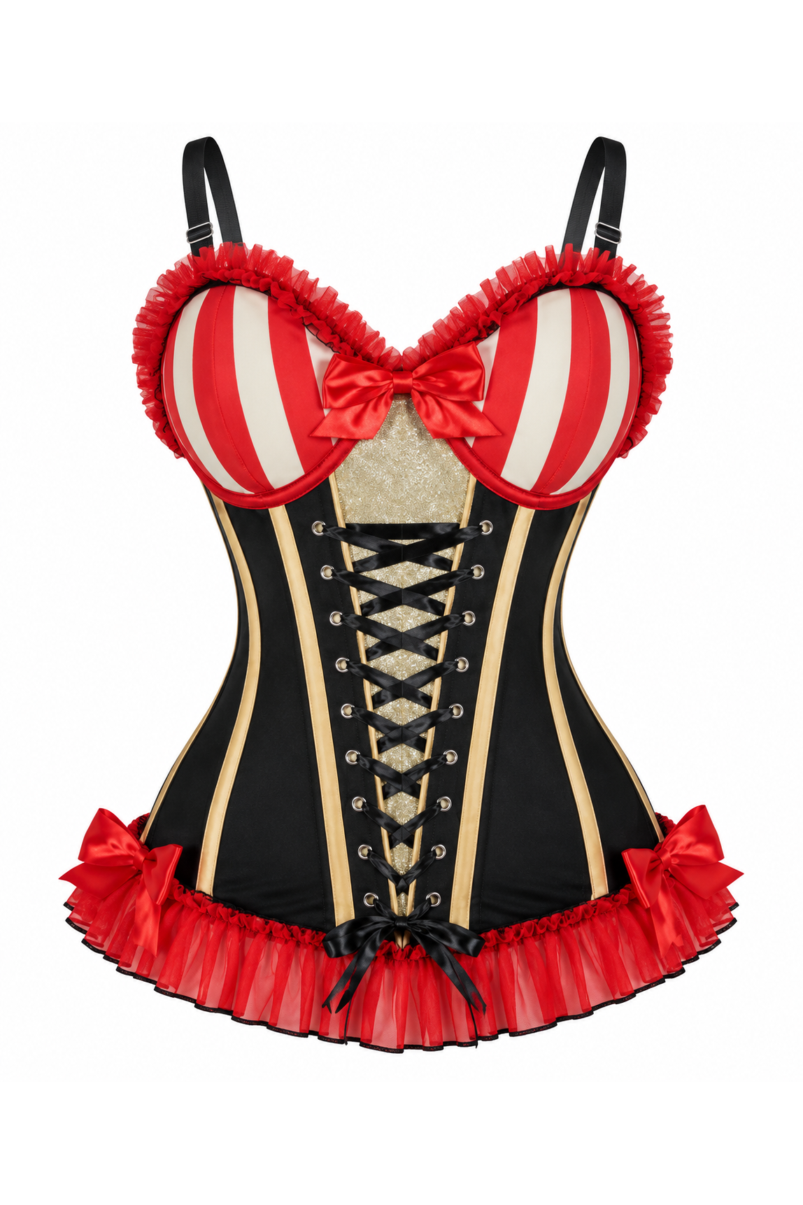 Daisy Corsets Lavish Circus Ringmaster Sweetheart Bustier Corset - Daisy Corsets - Flyclothing LLC