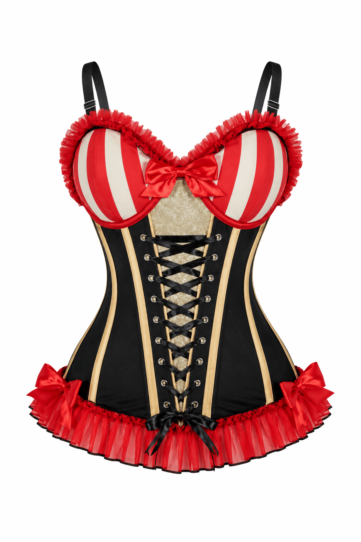 Daisy Corsets Lavish Circus Ringmaster Sweetheart Bustier Corset - Daisy Corsets - Flyclothing LLC