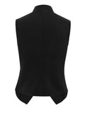 Button Up Surplice Vest - Trendsi