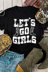 Letter Graphic Round Neck Short Sleeve T-Shirt - Trendsi - Flyclothing LLC