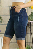 ADORA Distressed Denim Shorts with Pockets - Trendsi - Flyclothing LLC