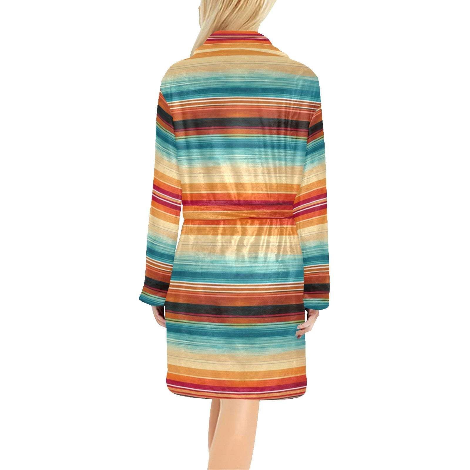 Baha Ranch Southwestern Serape Women's Bath Robe - Baha Ranch Western Wear - Flyclothing LLC
