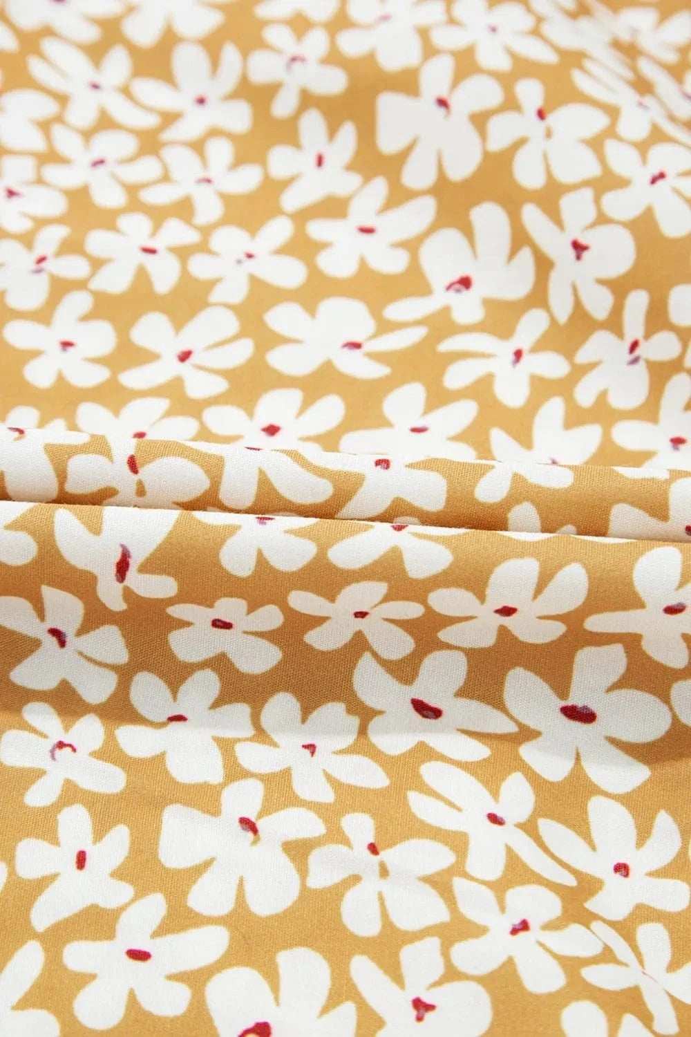 Floral Short Sleeve Surplice Frilly Tiered Mini Dress - Trendsi - Flyclothing LLC