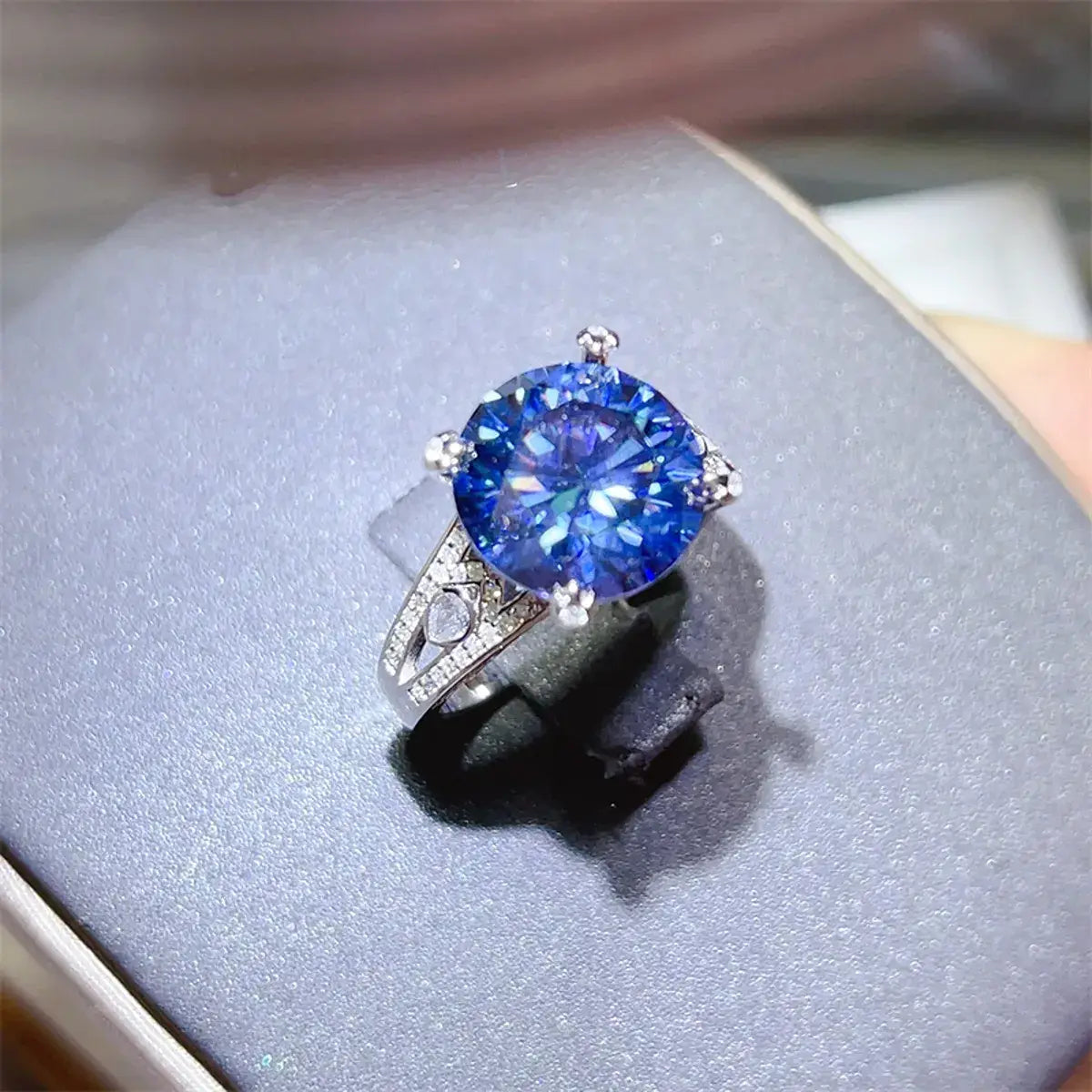 5 Carat Moissanite 925 Sterling Silver Ring - Trendsi - Flyclothing LLC