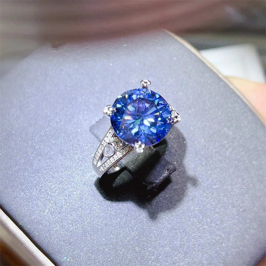 5 Carat Moissanite 925 Sterling Silver Ring - Trendsi - Flyclothing LLC
