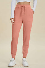 Basic Bae Full Size Air Scuba Drawstring High Waist Joggers - Trendsi - Flyclothing LLC