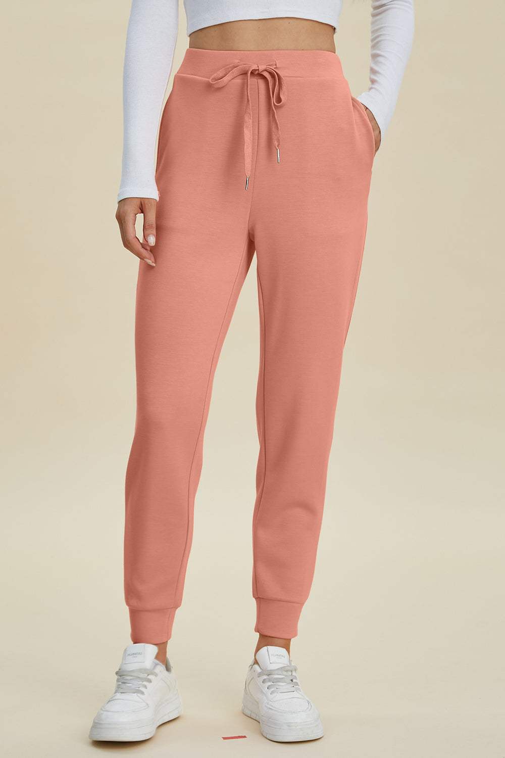 Basic Bae Full Size Air Scuba Drawstring High Waist Joggers - Trendsi - Flyclothing LLC