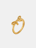 Stainless Steel Bow Ring - Trendsi