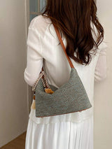 Woven Shoulder Bag with Tassel - Trendsi - Flyclothing LLC