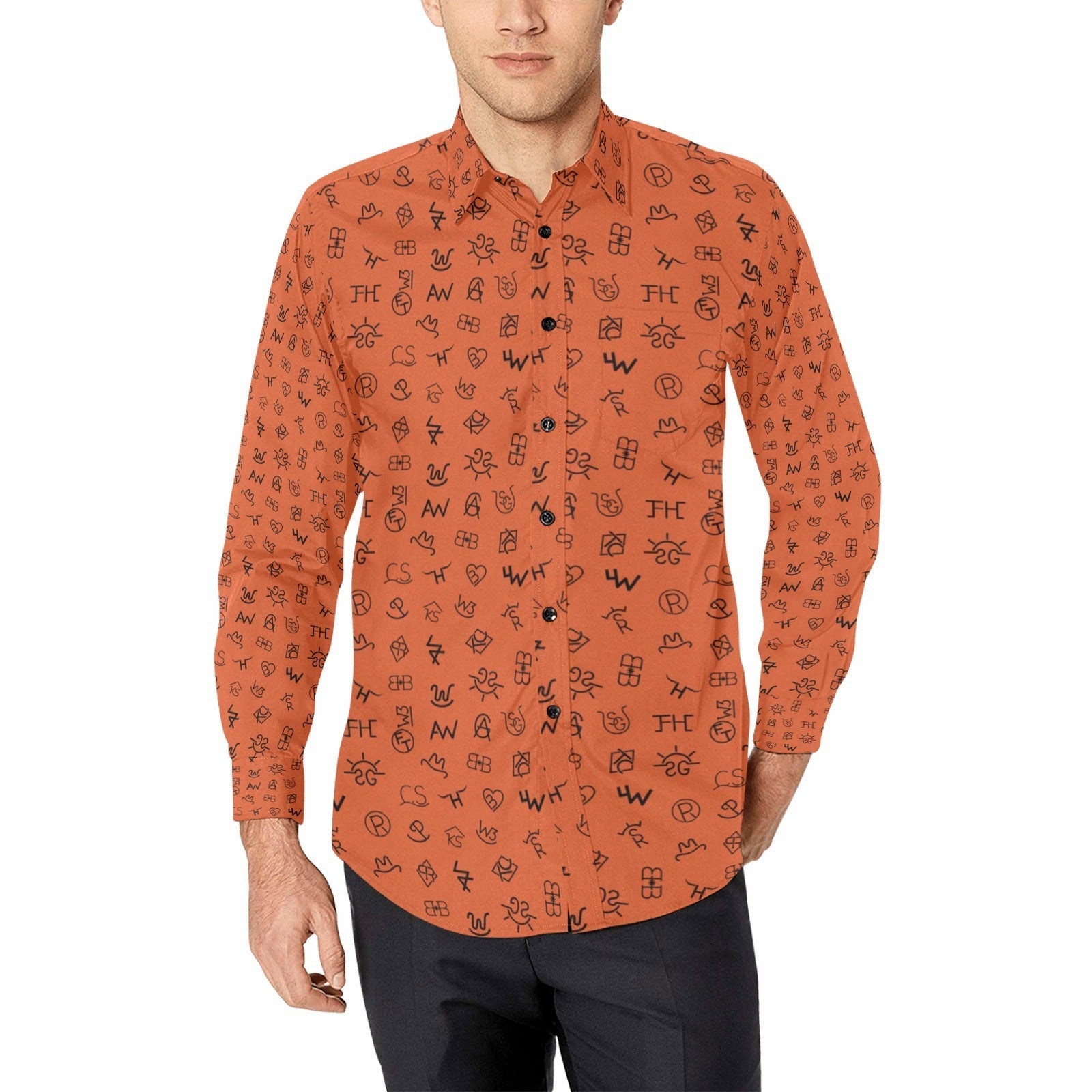 Baha Ranch Rust Brands Unisex Western Button Up Shirt