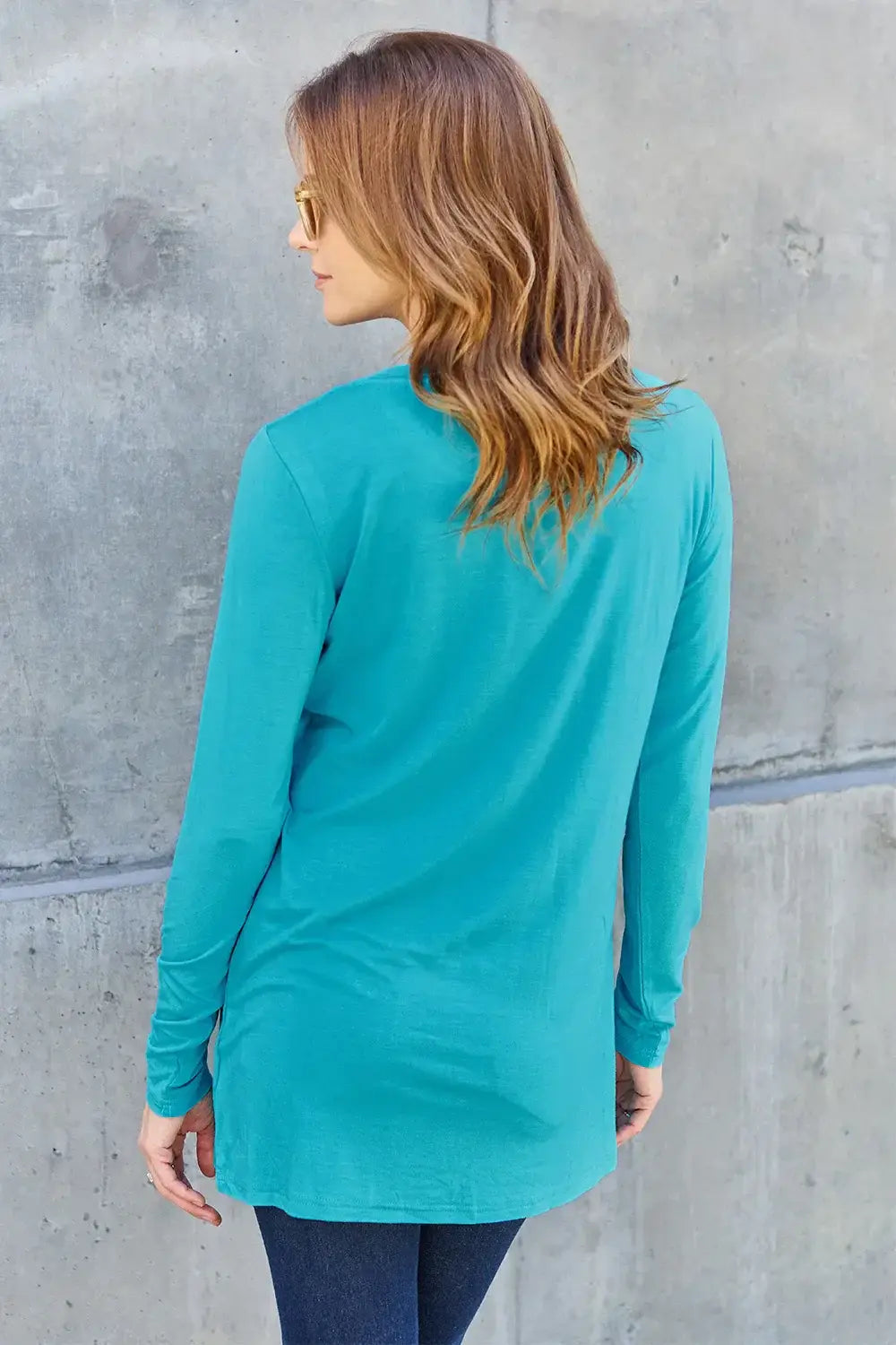 Basic Bae Full Size Round Neck Long Sleeve Top - ShopBasicbae - Flyclothing LLC