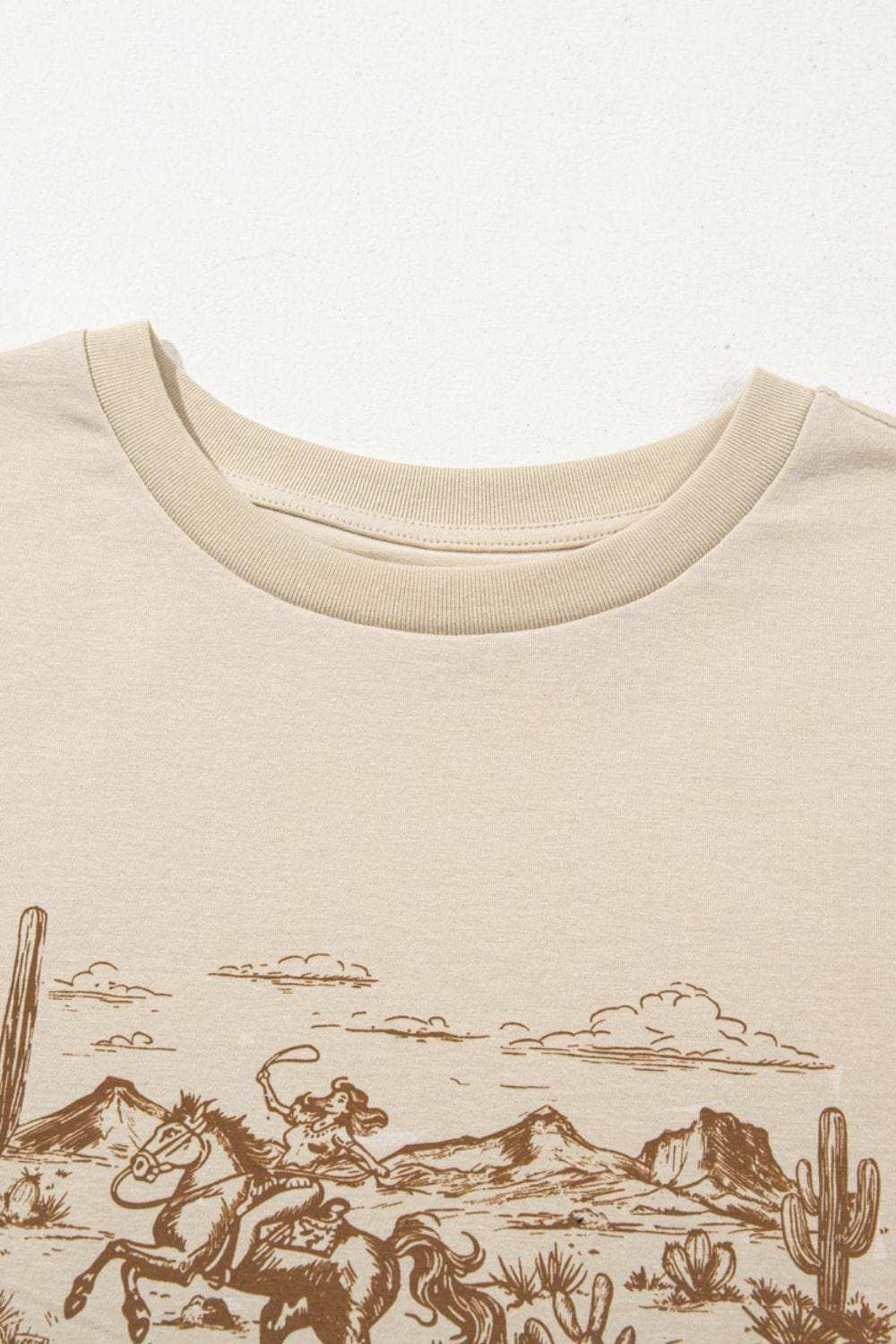 LIVE YOUR BEST LIFE Western Graphic Short Sleeve T-Shirt - Trendsi - Flyclothing LLC