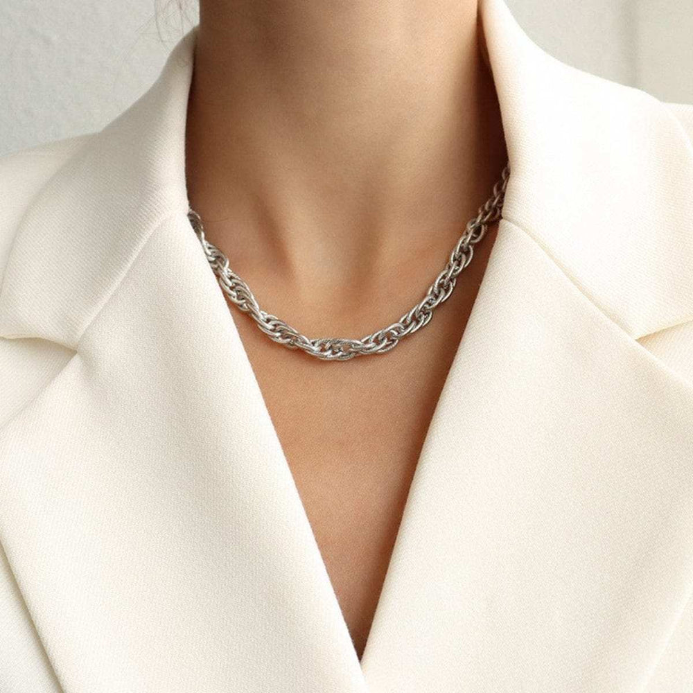 Titanium Steel Chain Necklace - Trendsi - Flyclothing LLC