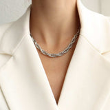 Titanium Steel Chain Necklace - Trendsi - Flyclothing LLC