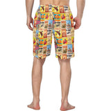 Baha Ranch Vintage Rodeo Poster Mens Western Swim Trunks Shorts - Baha Ranch Western Wear - Flyclothing LLC