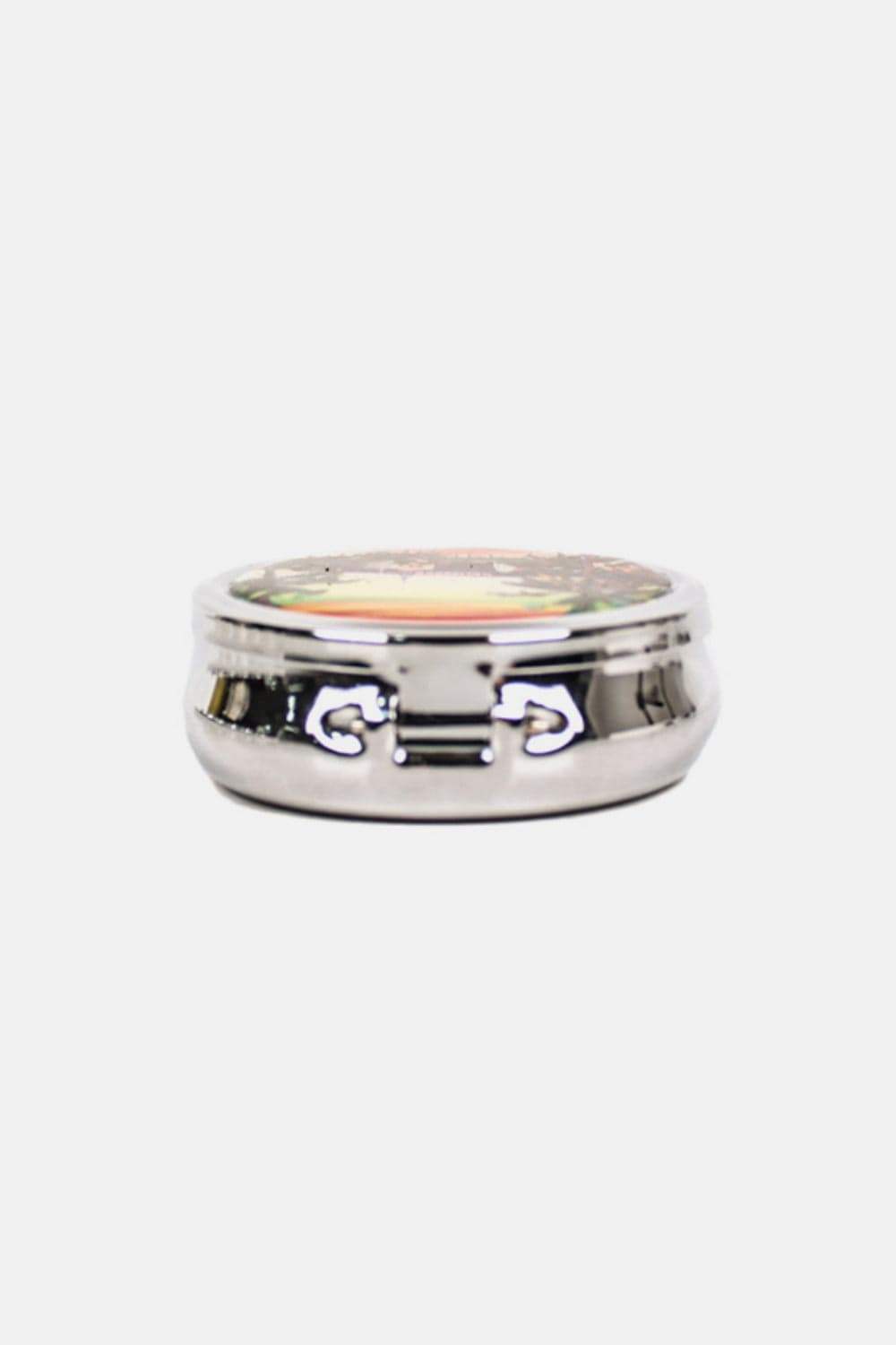 Nicole Lee USA Print Metallic Circular Large Pill Case - Trendsi - Flyclothing LLC