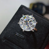 10 Carat Moissanite 925 Sterling Silver Ring - Trendsi - Flyclothing LLC