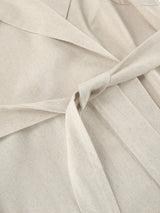 Tie Waist Cap Sleeve Maxi Dress - Trendsi - Flyclothing LLC