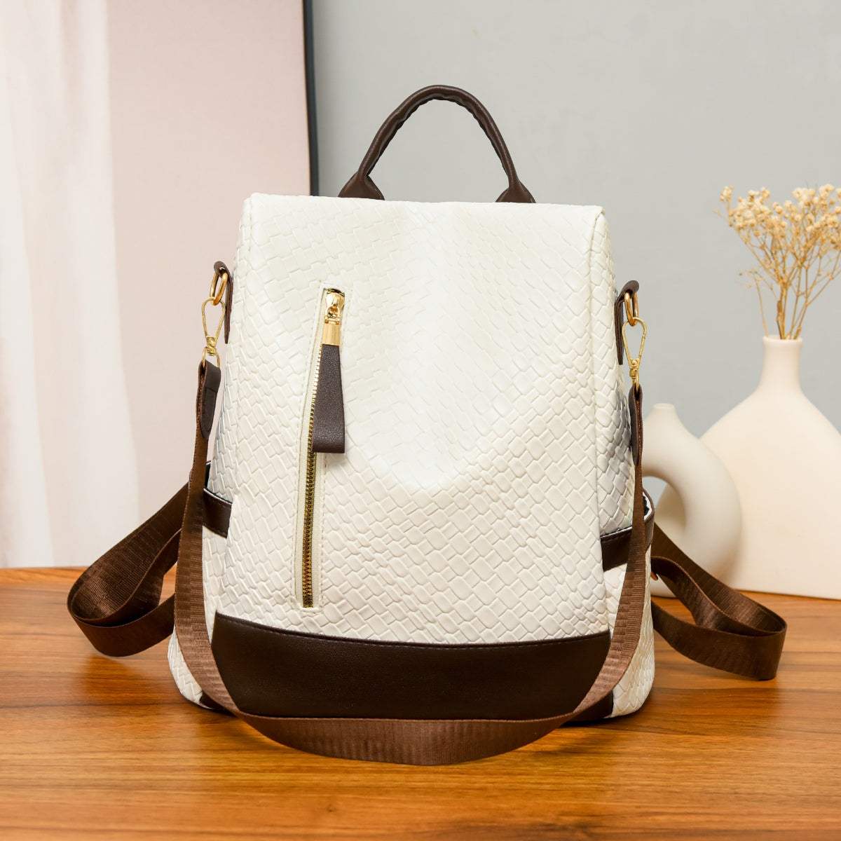 PU Leather Backpack Bag - Trendsi - Flyclothing LLC