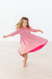 Hot Pink Sequin Dress - Mila & Rose ®