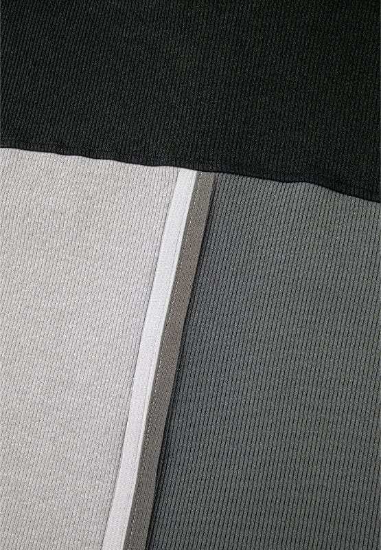 Color Block Collared Neck Long Sleeve Sweatshirt - Trendsi - Flyclothing LLC