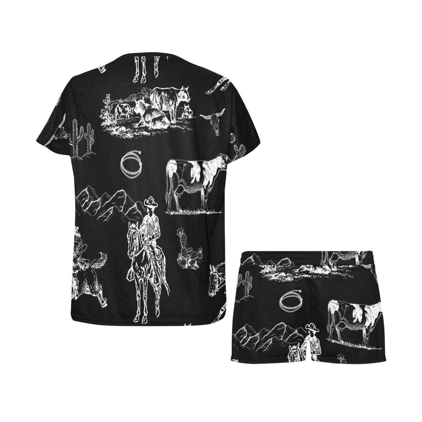 Baha Ranch Ranch Life Women's Top and Shorts Pajama Set