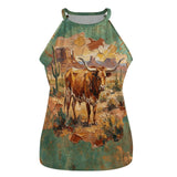 Baha Ranch Desert Longhorn Tank Top