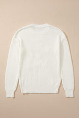 MERRY & BRIGHT Round Neck Sweater - Trendsi - Flyclothing LLC