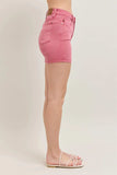 Judy Blue Pink Back Pkt Embroidery Shorts - Trendsi - Flyclothing LLC
