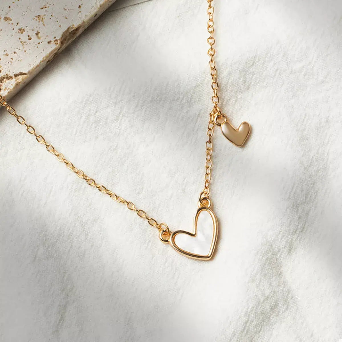 Alloy Heart Pendant Necklace - Trendsi - Flyclothing LLC