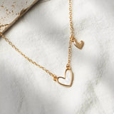 Alloy Heart Pendant Necklace - Trendsi - Flyclothing LLC