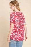 BOMBOM Animal Print Stretchy T-Shirt - Trendsi