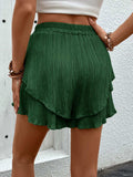 Tied Layered High Waist Shorts - Trendsi - Flyclothing LLC