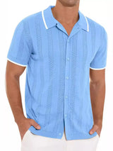 Men's Full Size Button Down Short Sleeve Shirt Plus Size - Trendsi - Flyclothing LLC