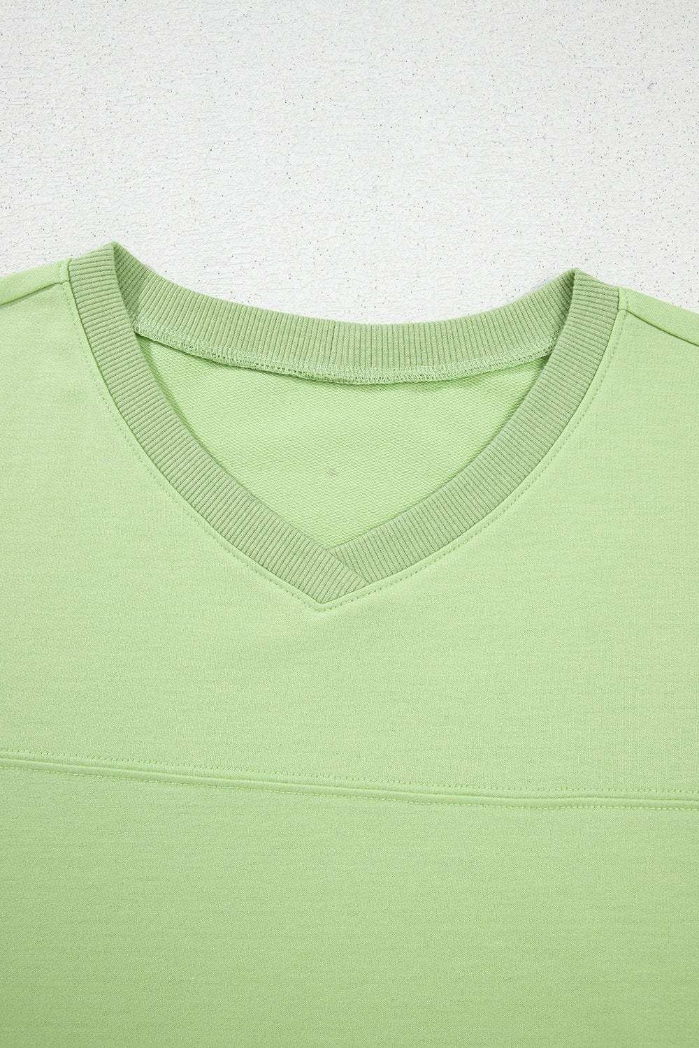 Loose V Neck Half Sleeve Tee and Drawstring Shorts Plus Size - Trendsi - Flyclothing LLC