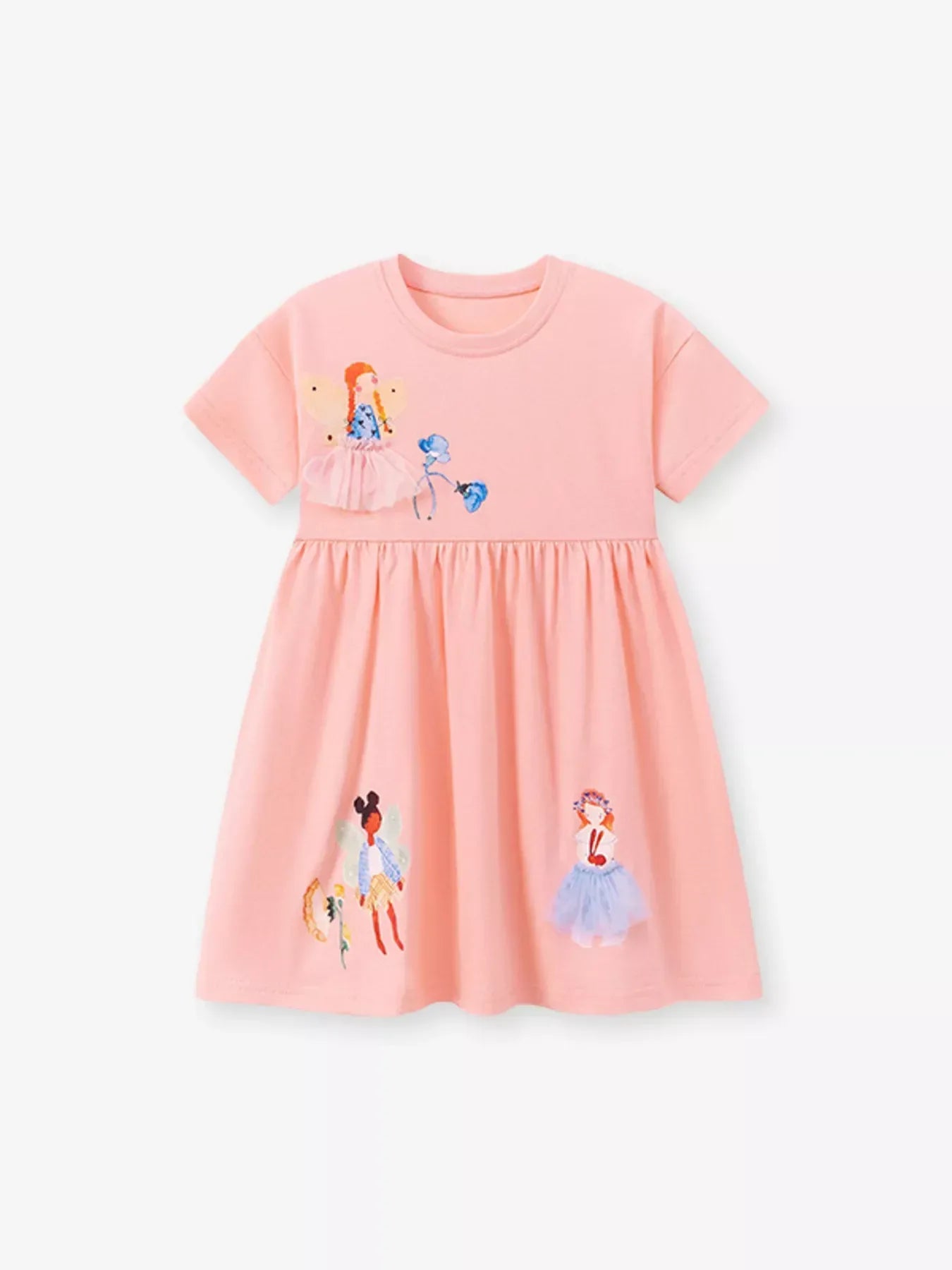 Children's Fairy Short Sleeve Dress - Trendsi - Flyclothing LLC